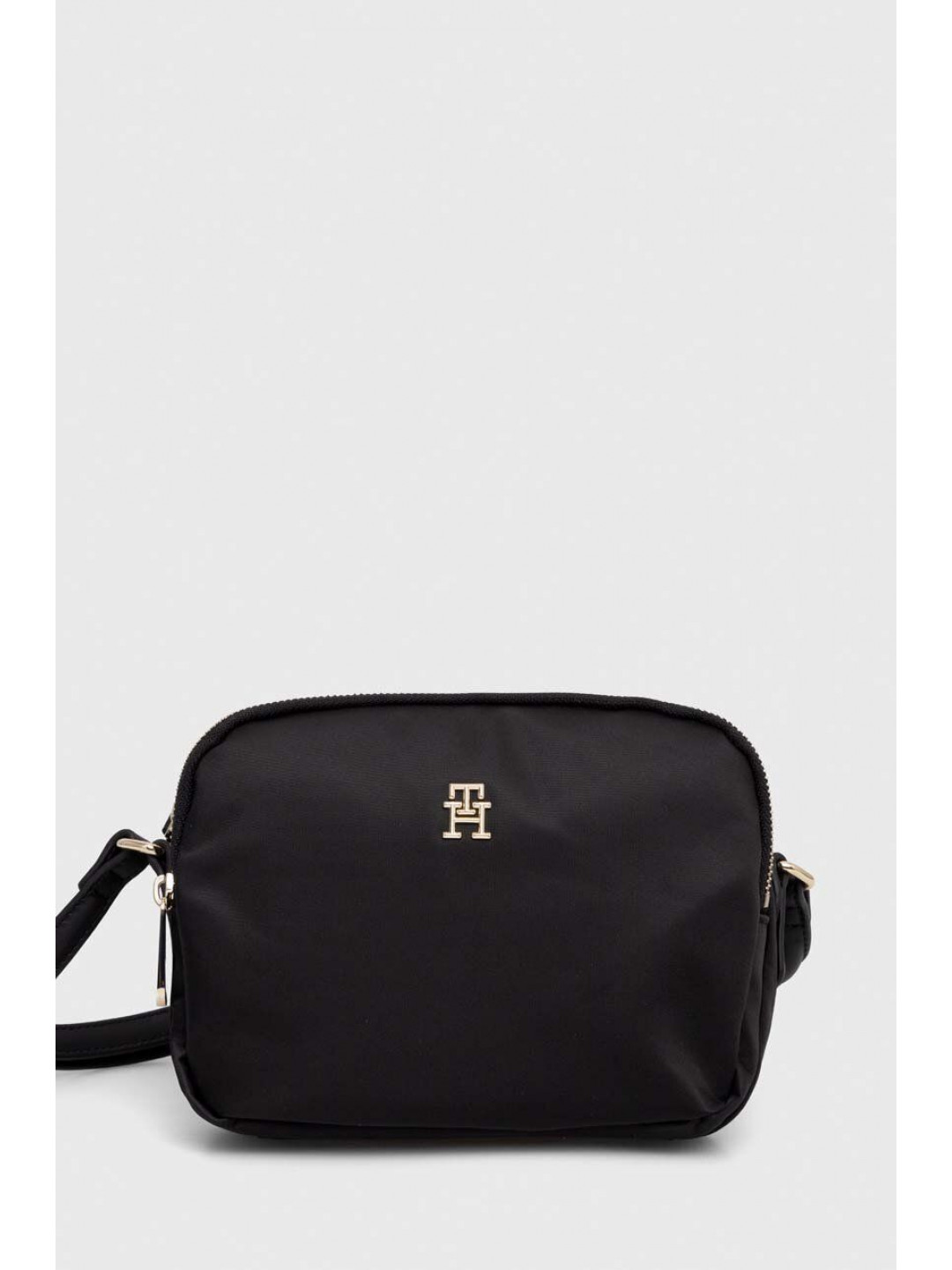Kabelka Tommy Hilfiger černá barva AW0AW15638